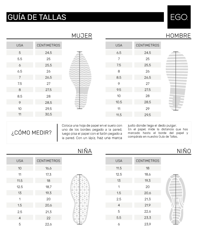 Guía de tallas MUJER - Txustta