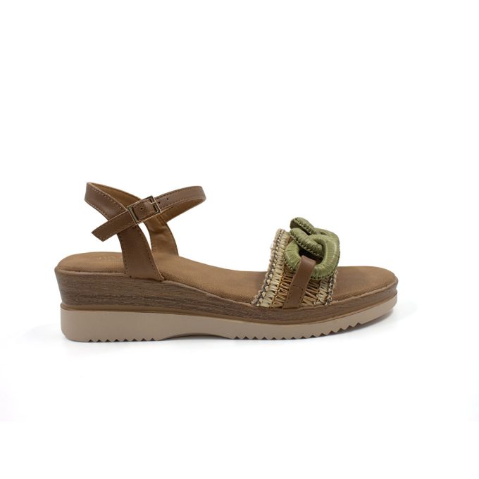 Sandalias Keitumetse Verde Via Uno Ego