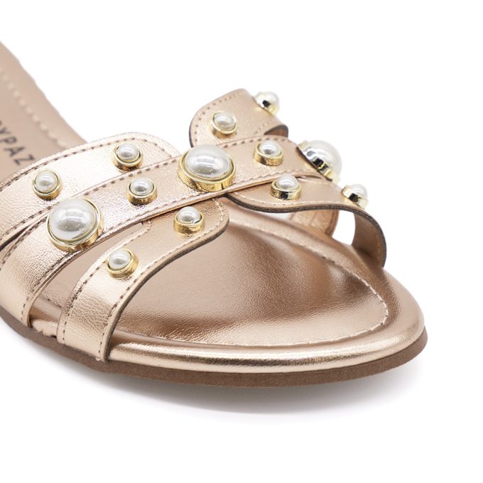Sandalias Raissa Oro Rosa Marypaz - Imagen 3
