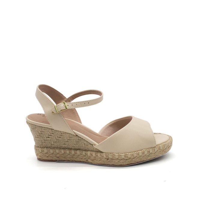 Sandalias Rigatoni Crema Marypaz
