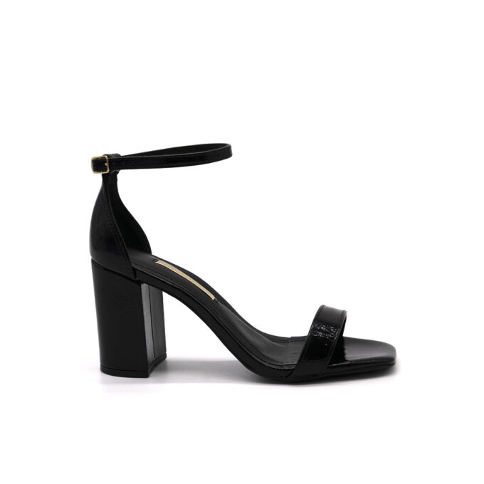 Sandalias Avestruz Negro Via Marte