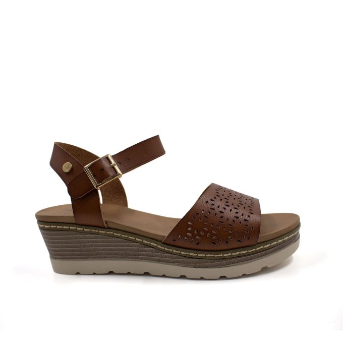 Sandalias Taiwo Camel Via Uno Ego