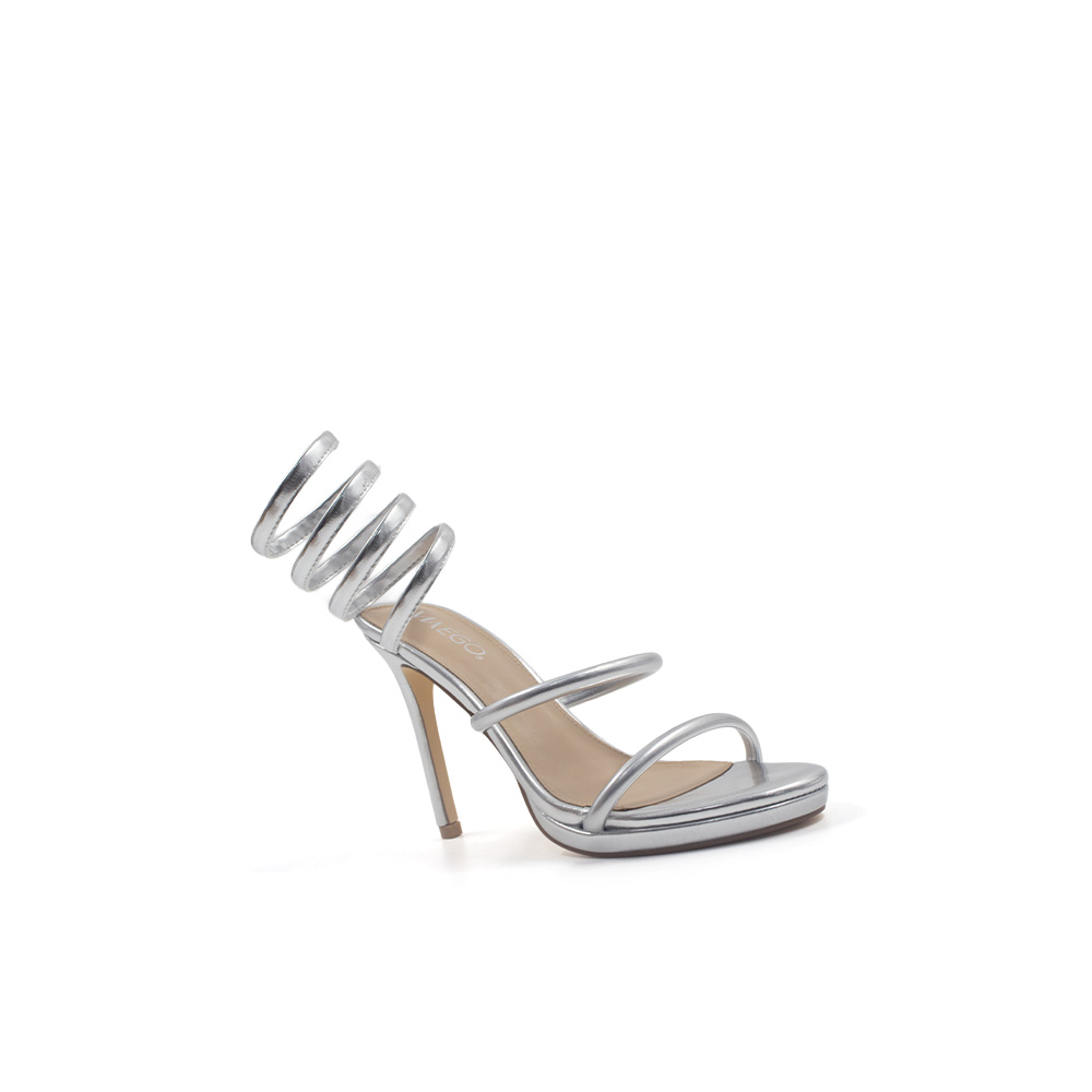 Sandalias Alopias Plata Via Uno Ego - Imagen 2